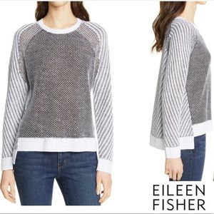 Eileen Fisher Linen & Silk Blend Sweater
